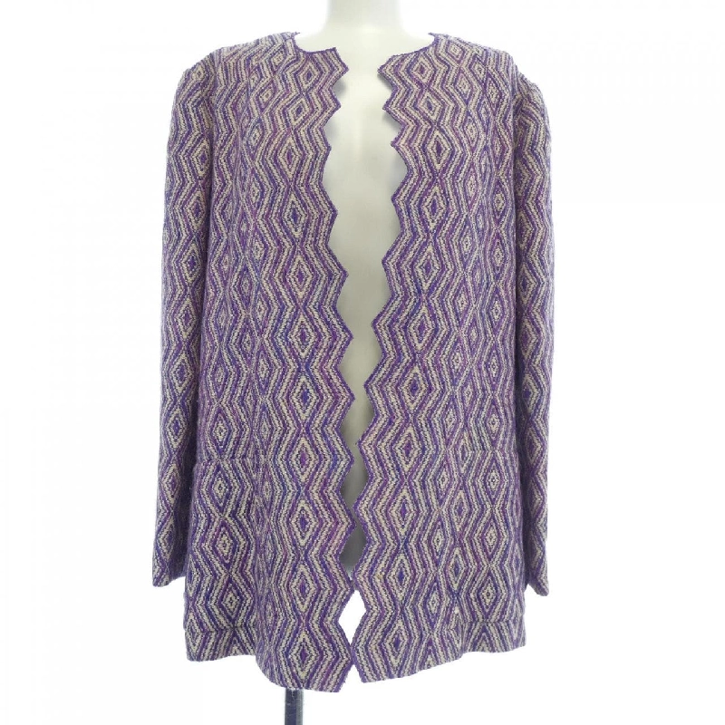 【Mã giảm giá】Áo khoác không cổ CHANEL 641387