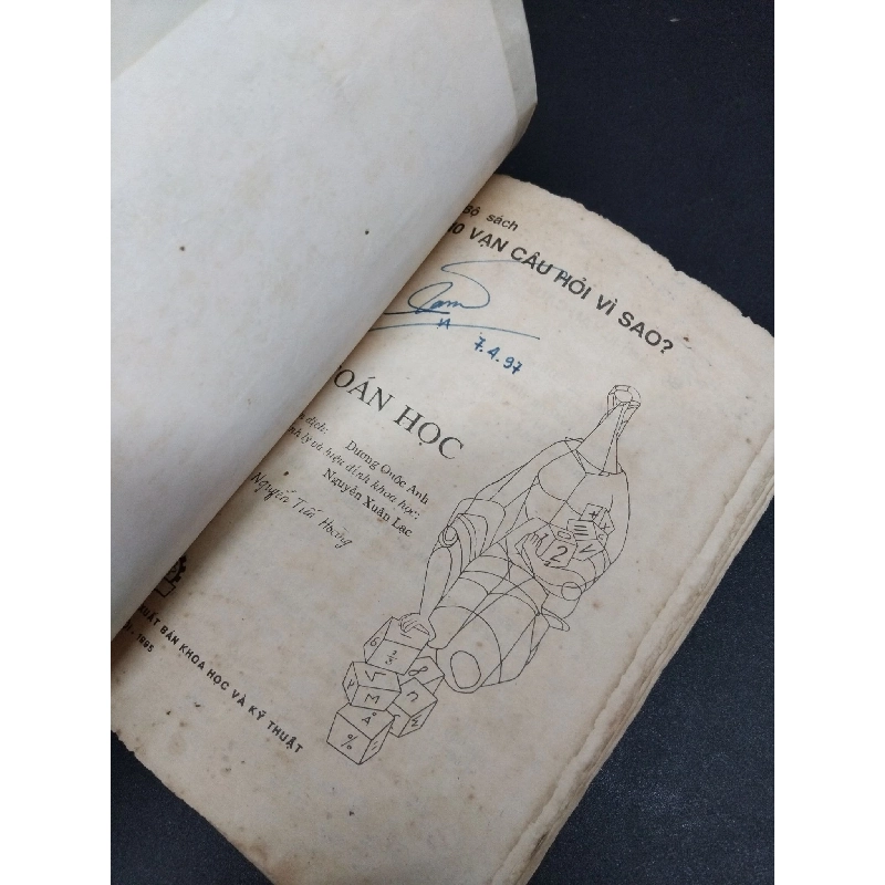 Bộ sách 10 vạn câu hỏi vì sao mới 60% ố nặng có chữ ký trang đầu viết nhẹ trang cuối 1995 HCM2809 Toán học GIÁO TRÌNH, CHUYÊN MÔN 917351