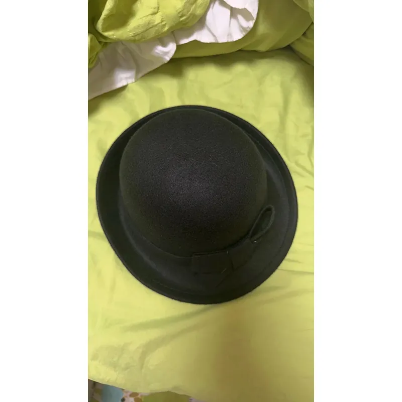 Mũ xô  màu đen kiểu Pháp thanh lịch mũ xô thời trang, mũ fedora kiểu Anh cổ điển. 740141