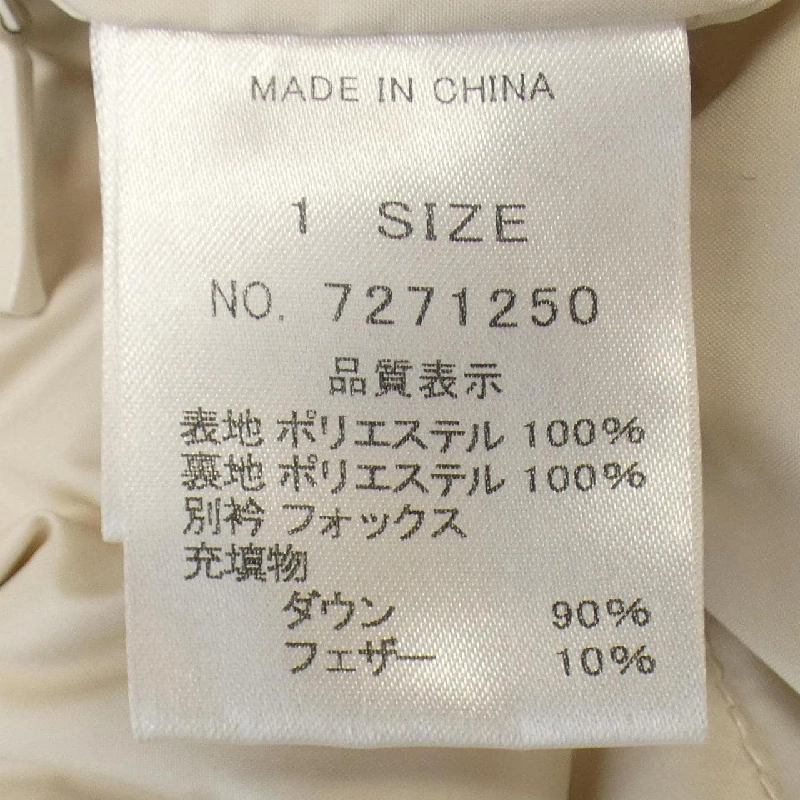 【Mã giảm giá】RITSUKO SHIRAHAMA Áo khoác lông vũ 630907