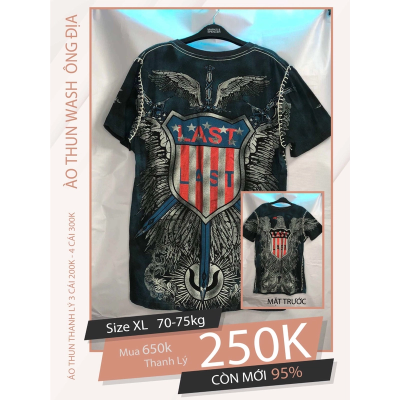 Dọn Tủ Thanh Lý Áo Thun Nam size XL 516439