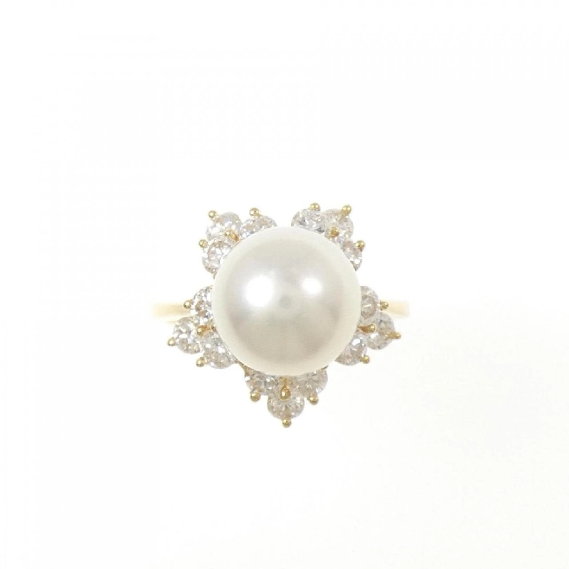 Nhẫn ngọc trai Akoya K18YG 9.1mm - Hàng hiệu Authentic 850246