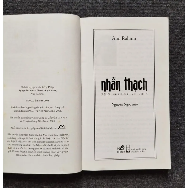 Nhẫn thạch- Atiq Rahimi (Prix Goncourt năm 2008) 1025552
