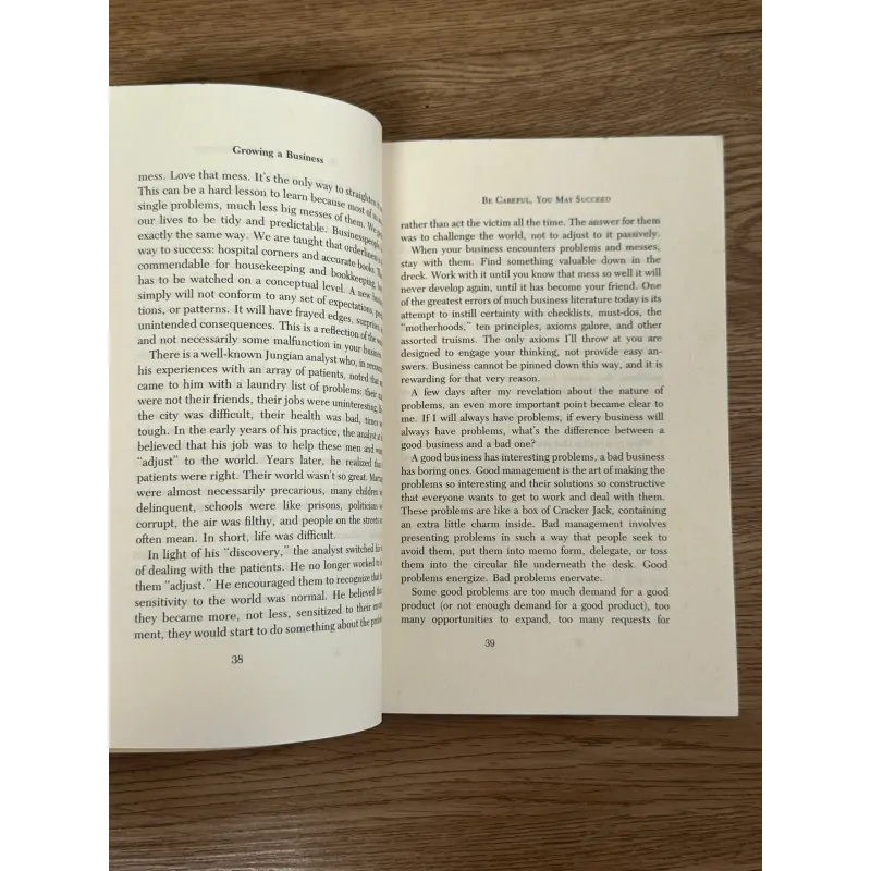 Growing a Business	- Paul Hawken 782893