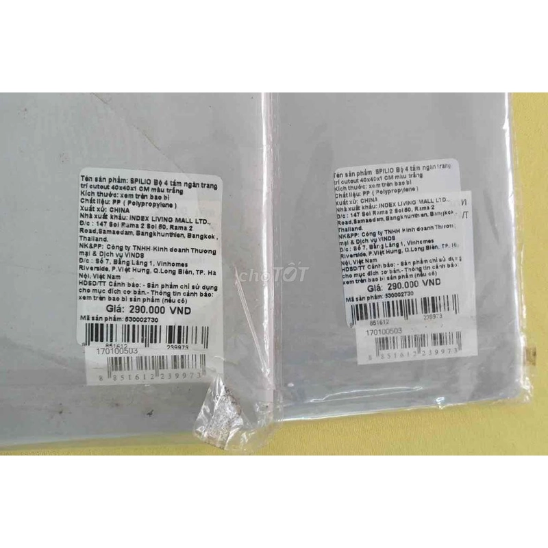 Tấm nhựa cắt định hình Thái Lan 40cm 40cm mới 100% giá rẻ 521697
