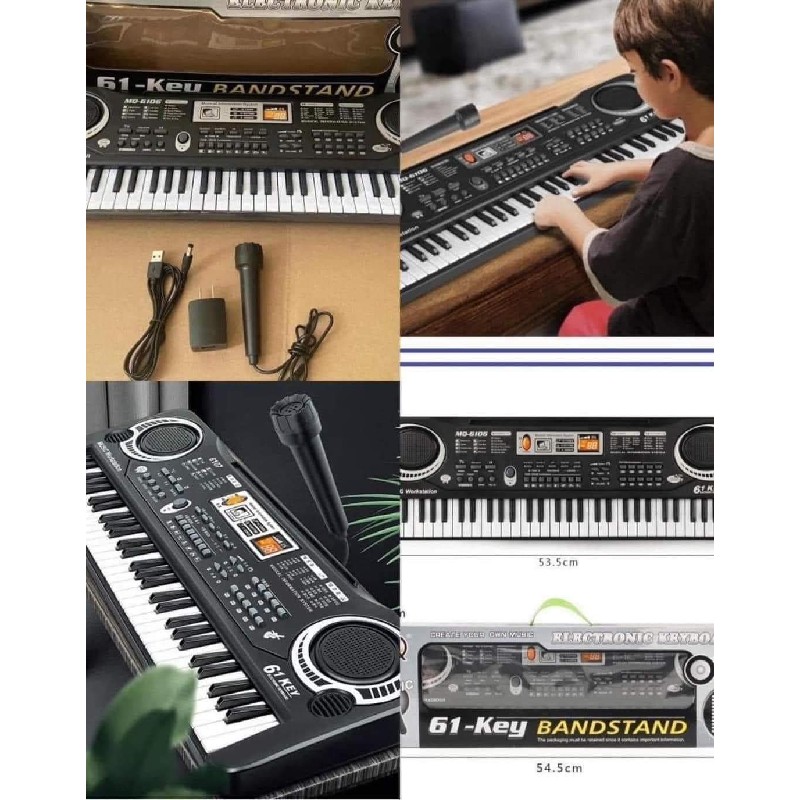 ĐÀN PIANO ĐIỆN TỬ KEY..BOARD KÈM MIC & SẠC CHO BÉ  🎹🎹
 22433