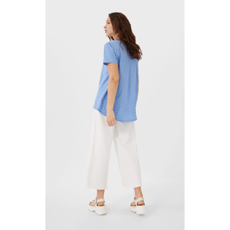 Striped asymmetric t-shirt 465629