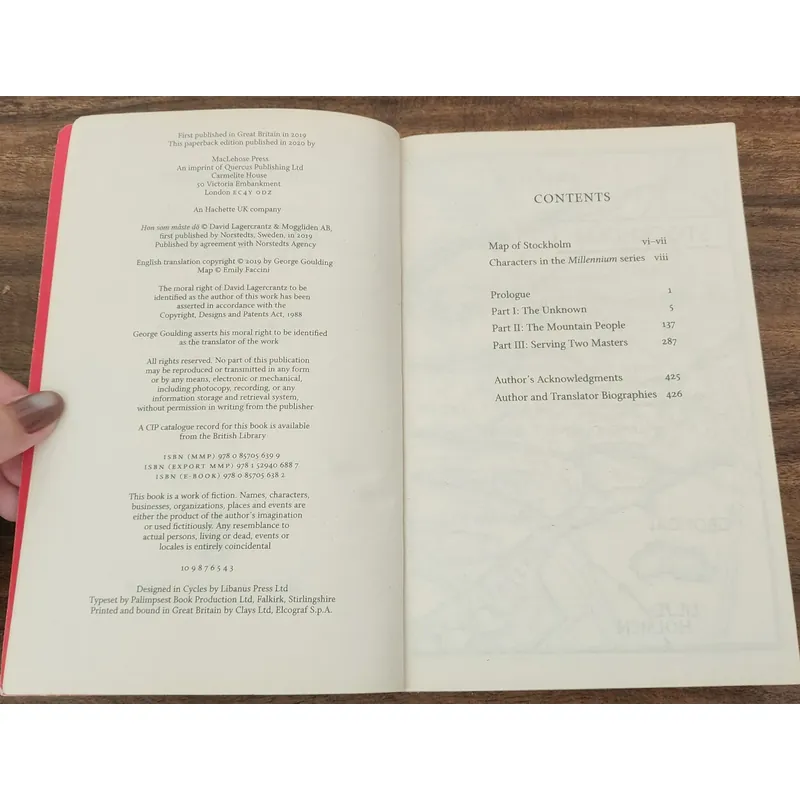 THE GIRL WHO LIVED TWICE (Continuing Stieg Larsson's Millennium series) - D. Lagercrantz 714279