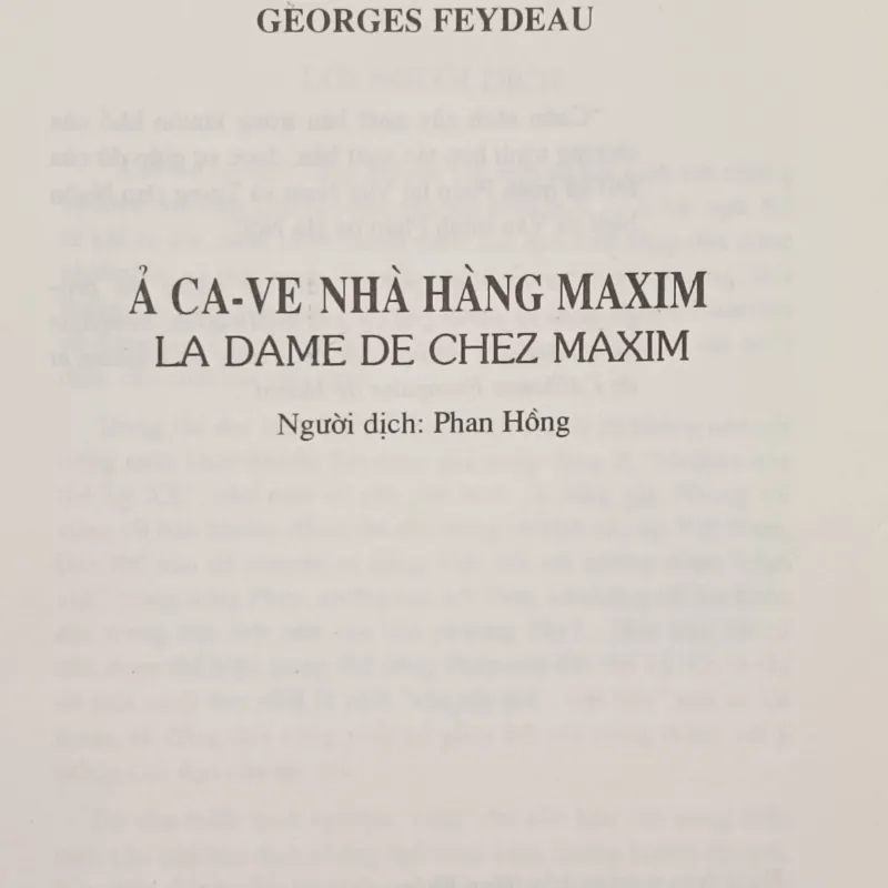 Ả cave nhà hàng Maxim (Feydeau) 957674