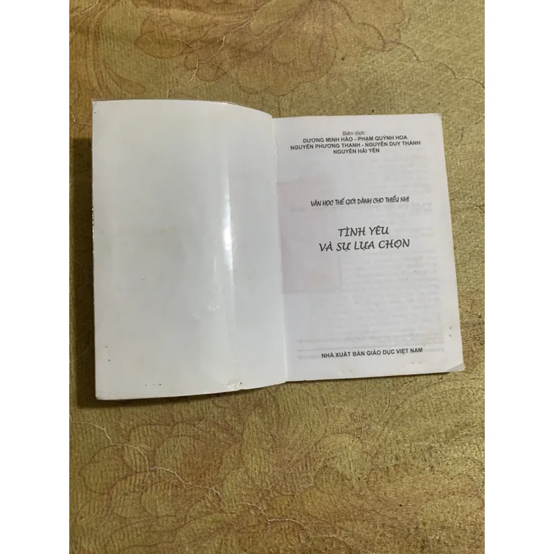 TÌNH YÊU VÀ SỰ LỰA CHỌN 740147