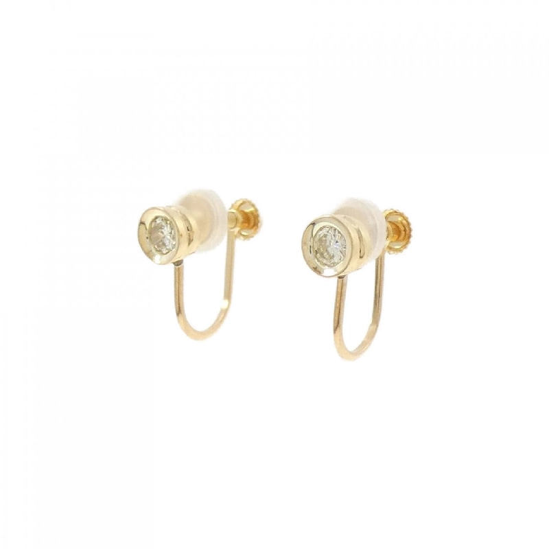 K18YG Bông tai kim cương 0.19CT - Hàng hiệu Chính hãng 878326