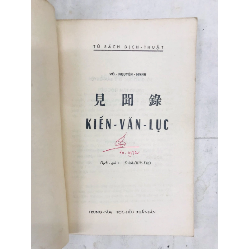 Kiến văn lục - Võ Nguyên Hanh 127699