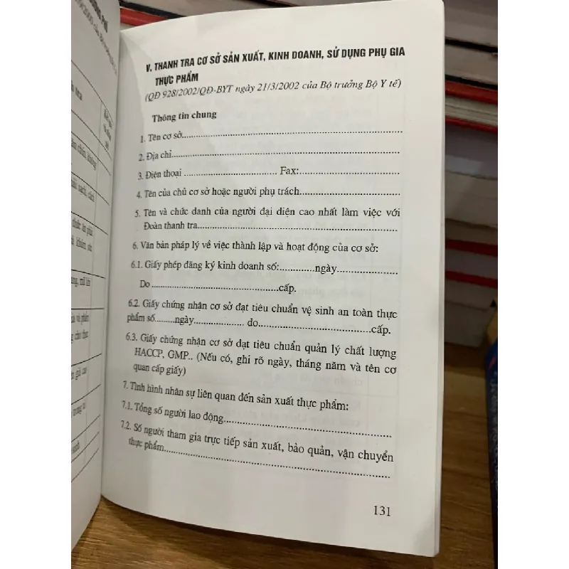Sổ tay hướng dẫn thanh tra vệ sinh an toàn thực phẩm ( Tái bản lần thứ nhất)- bộ y tế 718286