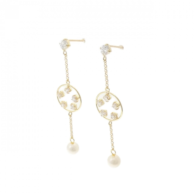 K18YG Bông tai ngọc trai nước ngọt 4.3mm - Hàng hiệu Chính hãng 870344