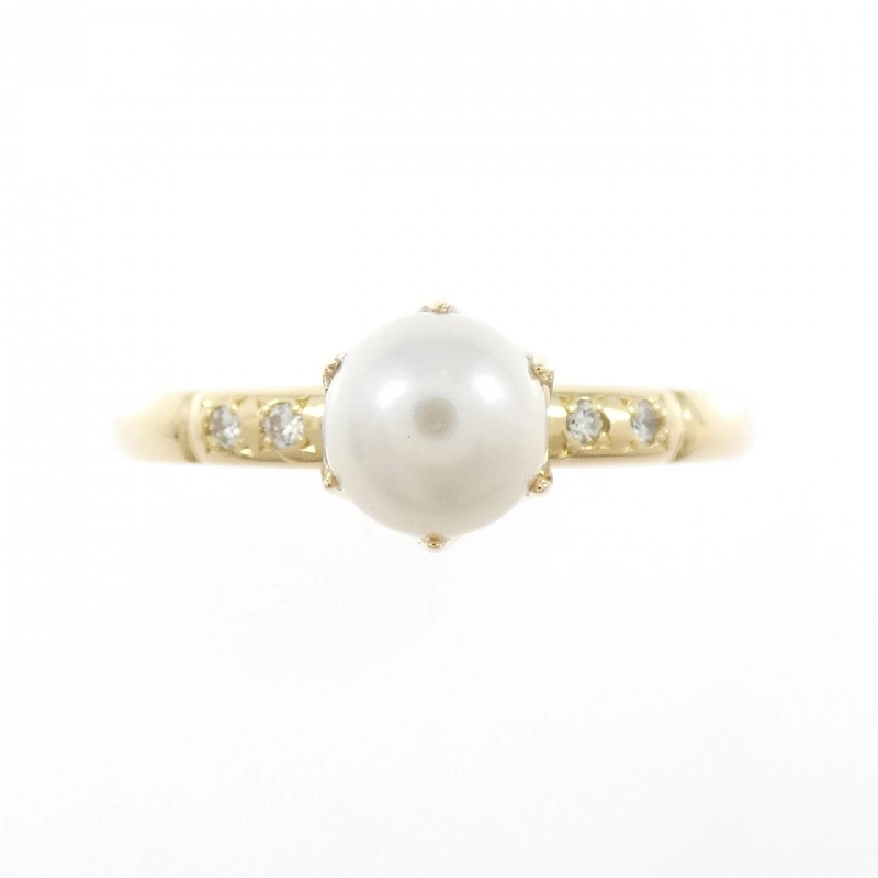 Nhẫn ngọc trai Akoya K18YG 5.3mm - Hàng hiệu Chính hãng 853899