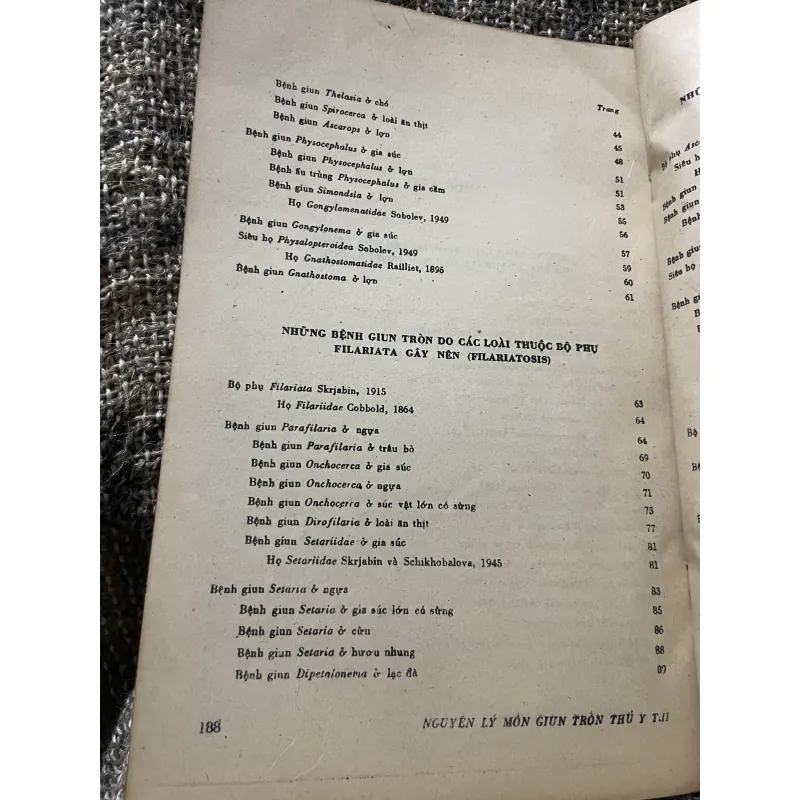 Nguyên lý môn giun tròn thú y 2; 200 trang khổ lớn  1009223