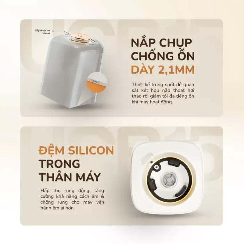 🌟 Máy Làm Sữa Hạt UNIE UCB15 2025 🥣 Siêu Êm – 10 Chức Năng Nấu, Tự Vệ Sinh 675035