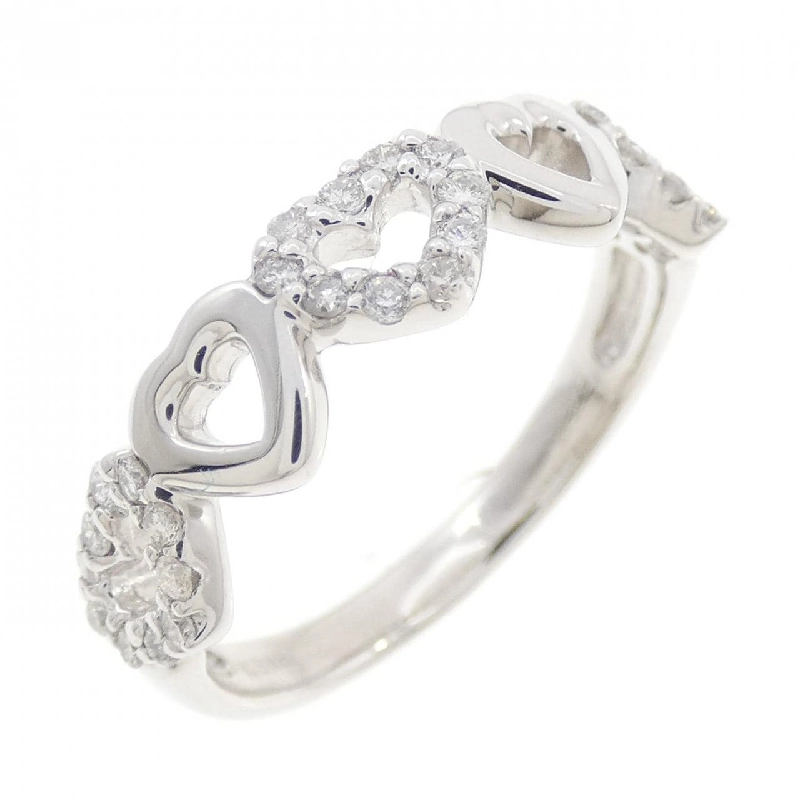 Nhẫn kim cương hình trái tim K18WG 0.25CT - Hàng hiệu chính hãng 848968