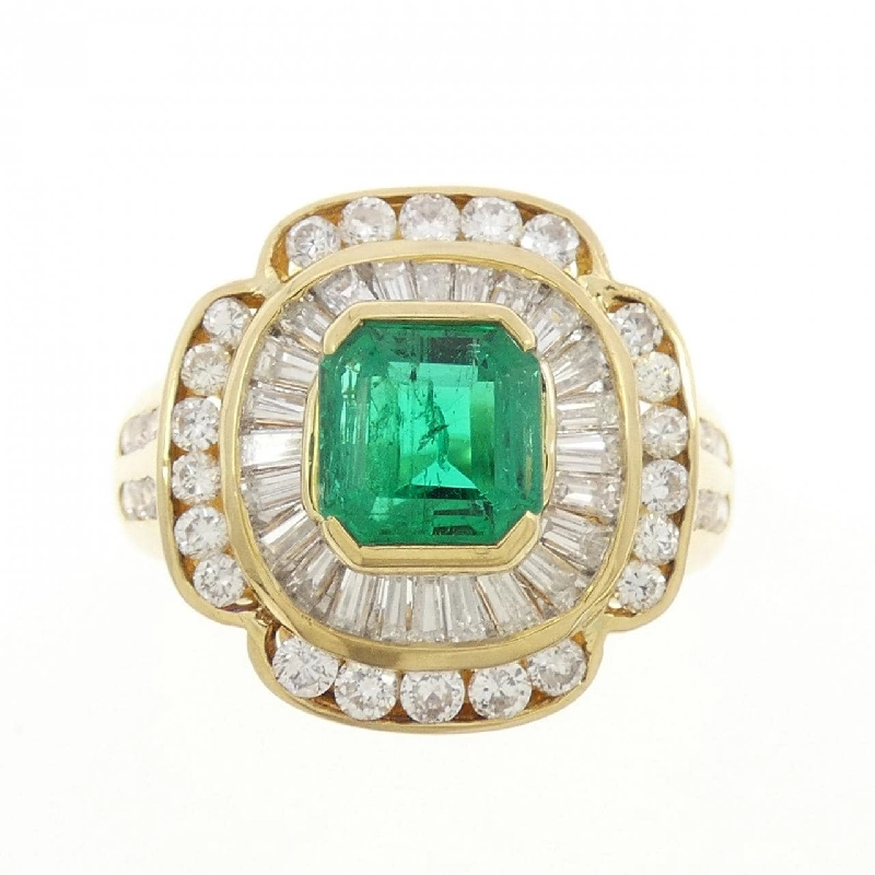 Nhẫn Emerald 750YG/750WG - Hàng hiệu Authentic 851428