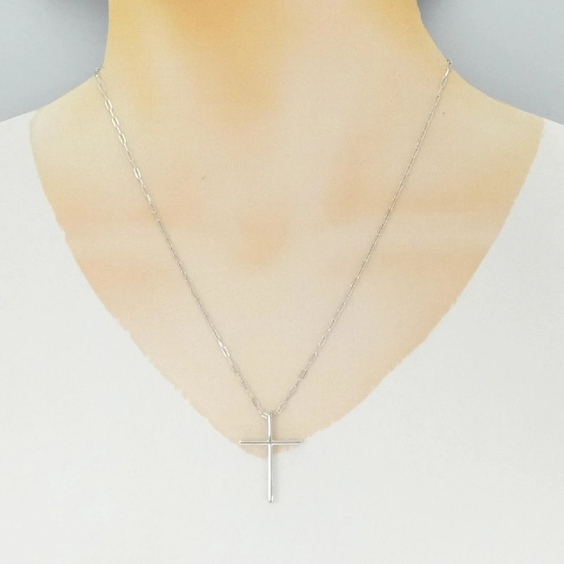 K18WG Dây chuyền hình chữ thập - Hàng hiệu Chính hãng 859445