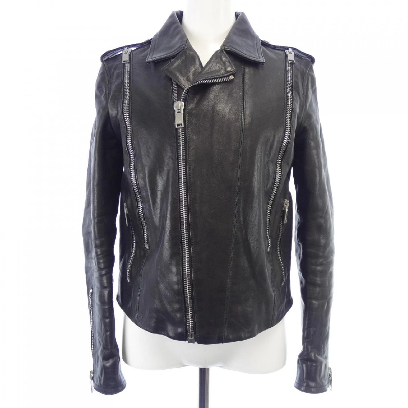 Áo khoác da biker SAINT LAURENT 334572 - Hàng hiệu Authentic 817346