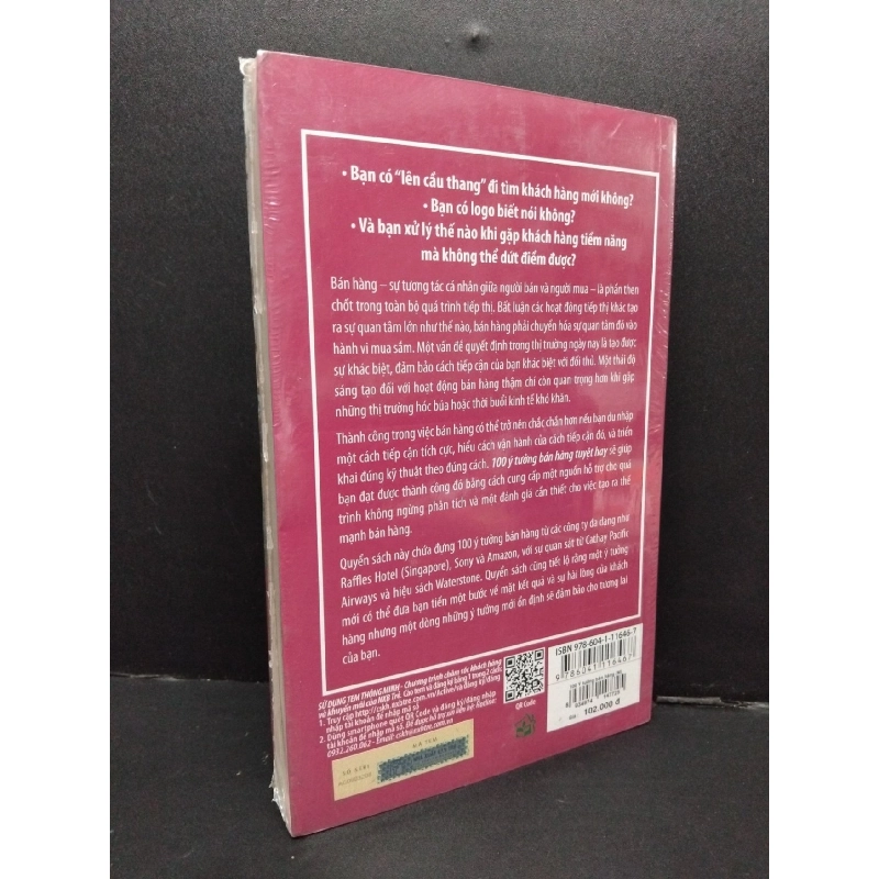 100 ý tưởng bán hàng tuyệt hay (có seal) Patrick Forsyth mới 80% ố vàng HCM.ASB1809 917285