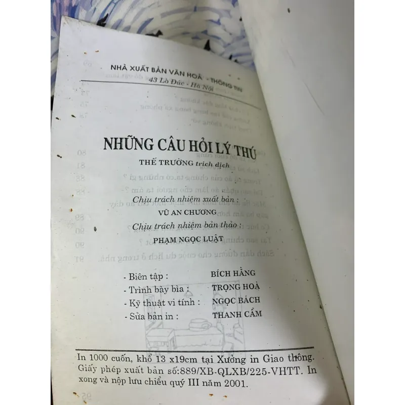 Những Câu Hỏi Lý Thú - M.I-Lin 927487
