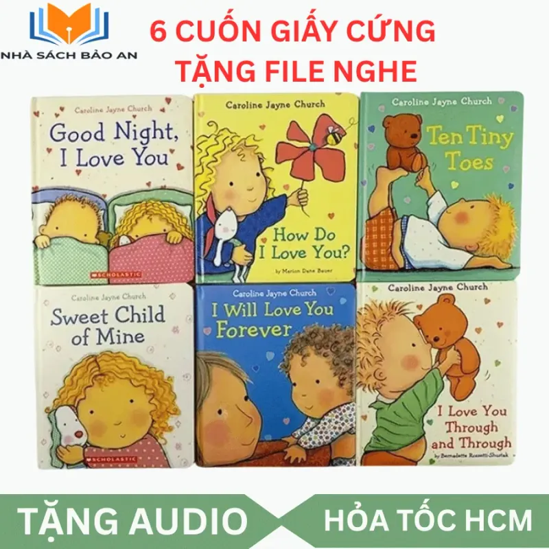 Sách  nhập - I love you Caroline Jayne Church 6 cuốn giấy cứng dày kèm file nghe 756864