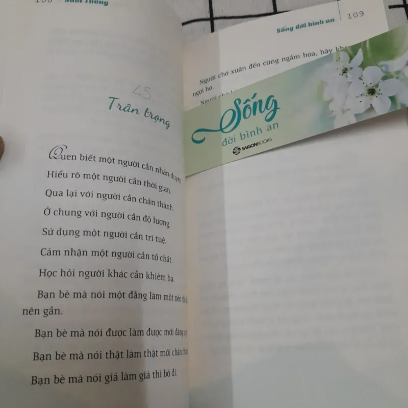 SỐNG ĐỜI BÌNH AN. Lời đẹp cuộc sống. Tg. SUỐI THÔNG 746499