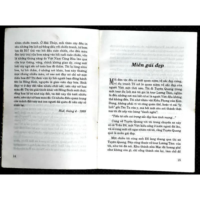 MIỀN GÁI ĐẸP - HOÀNG PHỦ NGỌC TƯỜNG ( Bút ký) 1019048