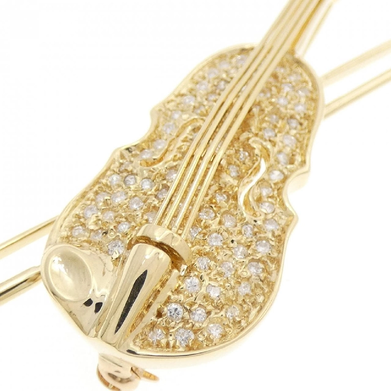 750YG Pave Diamond Brooch 0.55CT - Hàng hiệu Authentic 877816