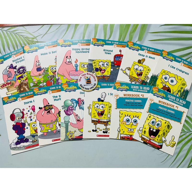Boxset  sách cho bé tập đọc  Learn to Read with Spongebob 478867