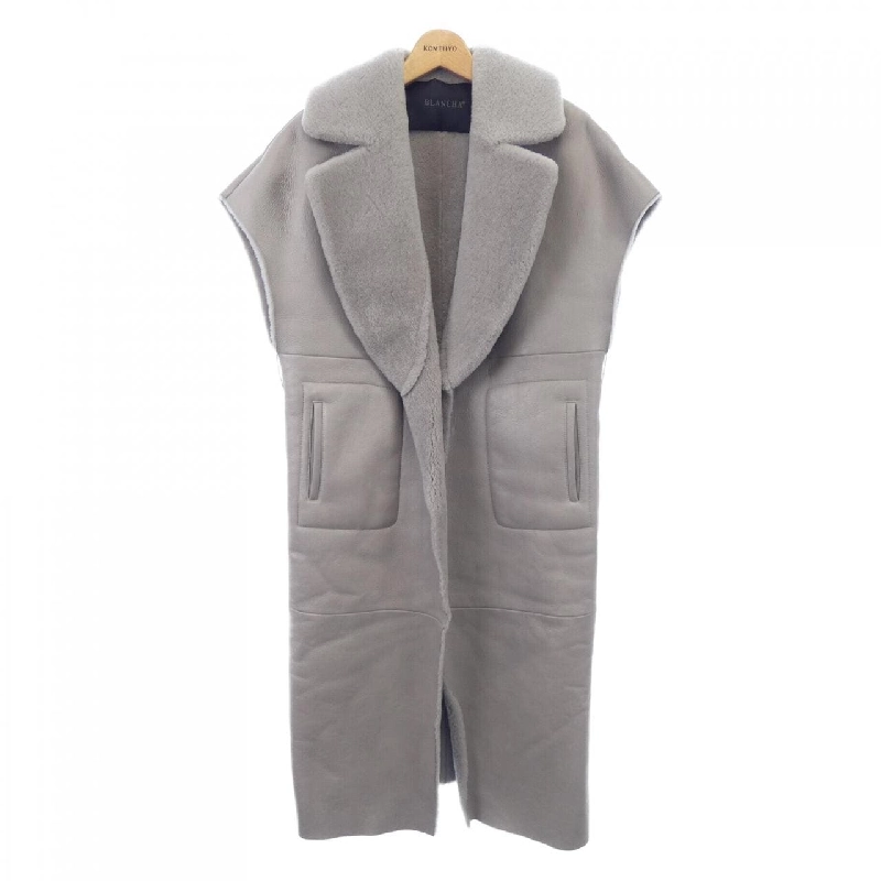 【Mã giảm giá】Blancha BLANCHA Áo vest dài 642049