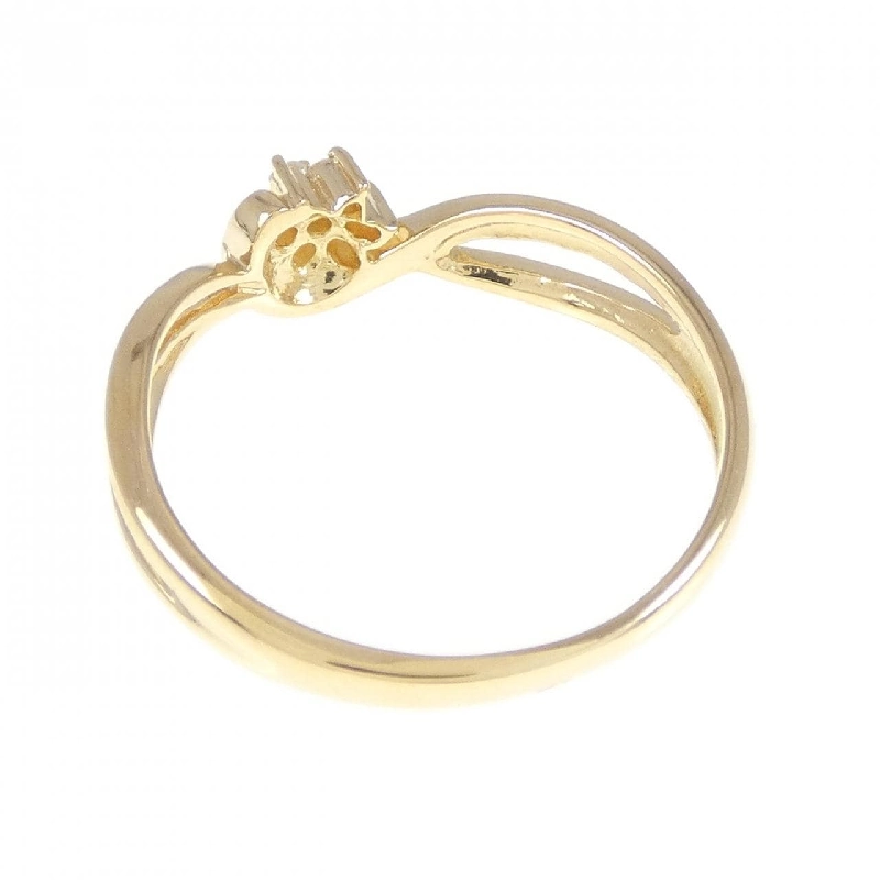 Nhẫn kim cương hoa K18YG 0.05CT 673214