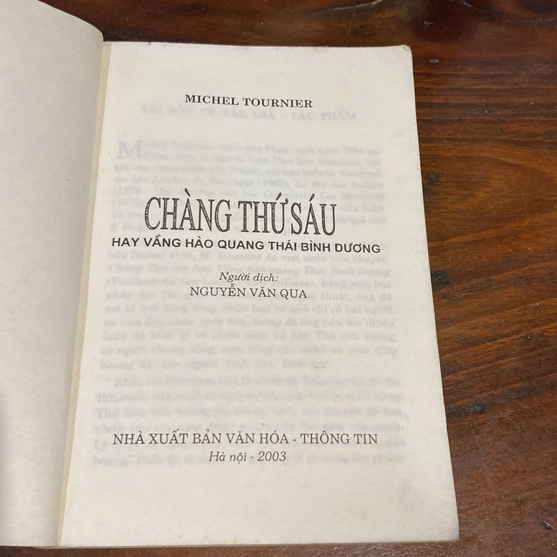 CHÀNG THỨ SÁU HAY VẦNG HÀO QUANG THÁI BÌNH DƯƠNG (XB 2003) 475199