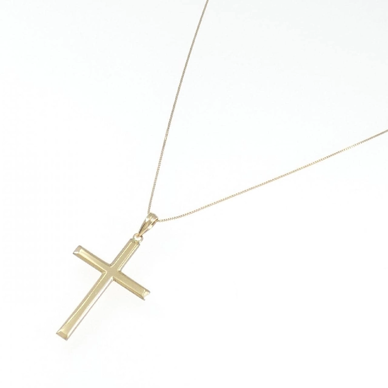 K18YG Dây chuyền hình chữ thập - Hàng hiệu Authentic 858781