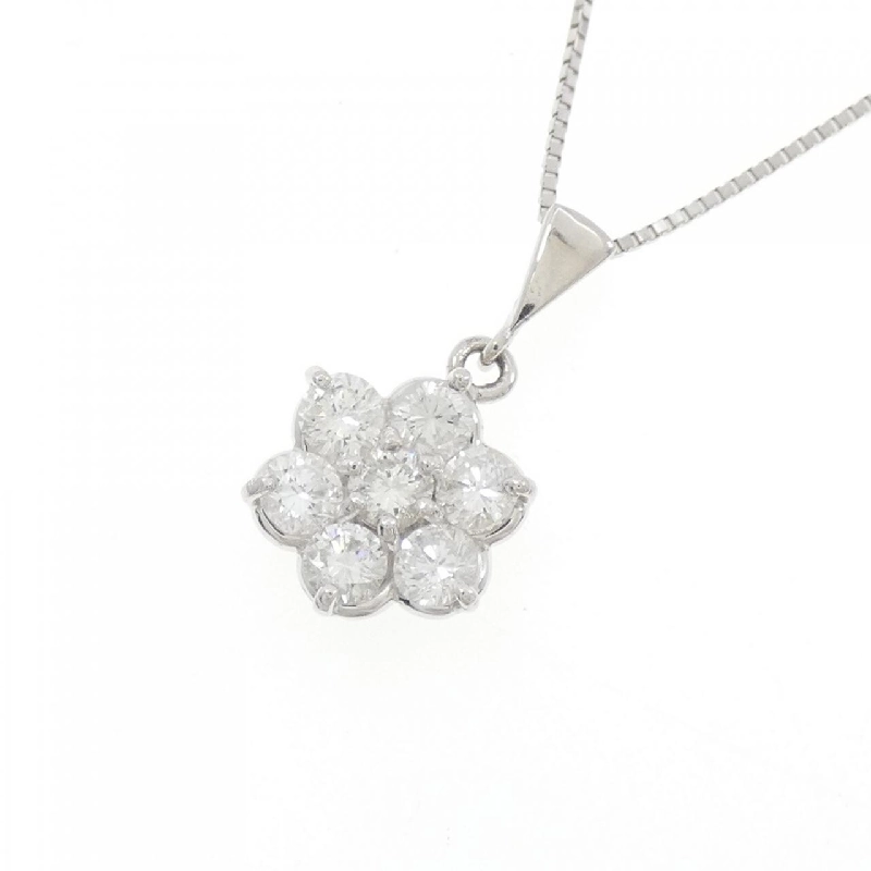 Dây chuyền kim cương hoa PT900/PT850 0.78CT - Hàng hiệu Authentic 860133