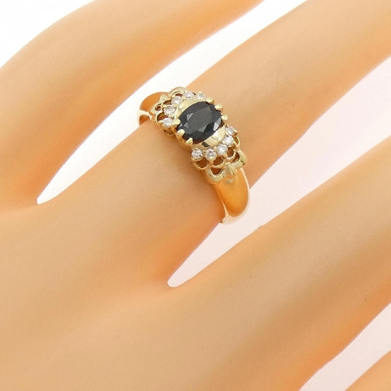 Nhẫn Sapphire K18YG 0.56CT - Hàng hiệu Chính hãng 850396