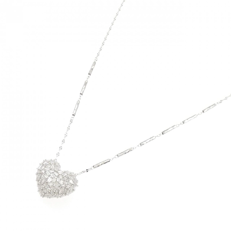 K18WG Dây chuyền kim cương hình trái tim 0.40CT - Hàng hiệu Chính hãng 865288