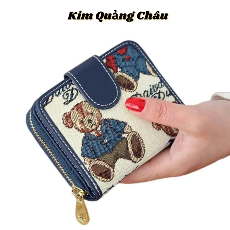 Ví Nữ Cầm Tay Mini Nhiều Ngăn Đựng Thẻ TTWN BEAR 575139