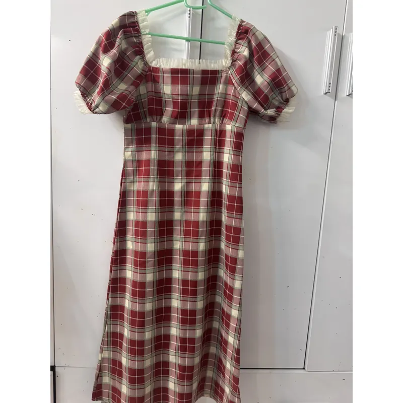 Váy caro đỏ 735677