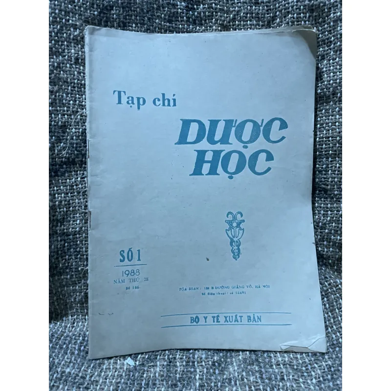 Tạp chí Dược học - khổ lớn - số 1.1988 1009127