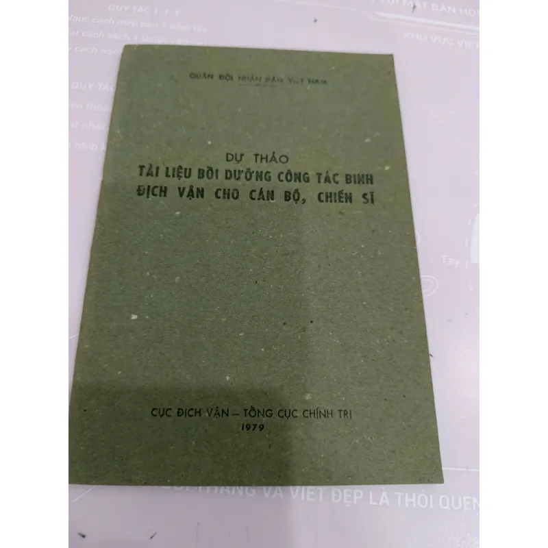 Tài Liệu Bồi Dưỡng Công Tác Binh Địch Vận Cho Cán Bộ, Chiến Sĩ 1009423