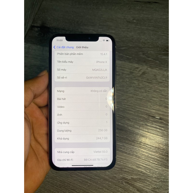 Iphone x 256G quốc tế  179205