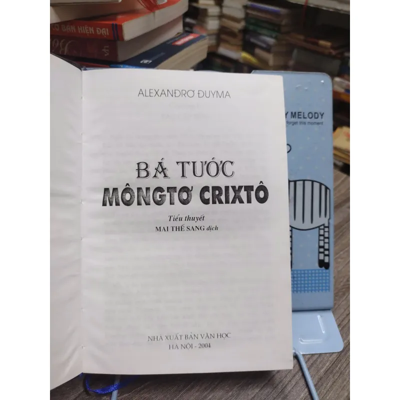 Sách: Bá tước Môngtơ Crixtô - Tác giả: Alexandơ Duyma (A3) 602540