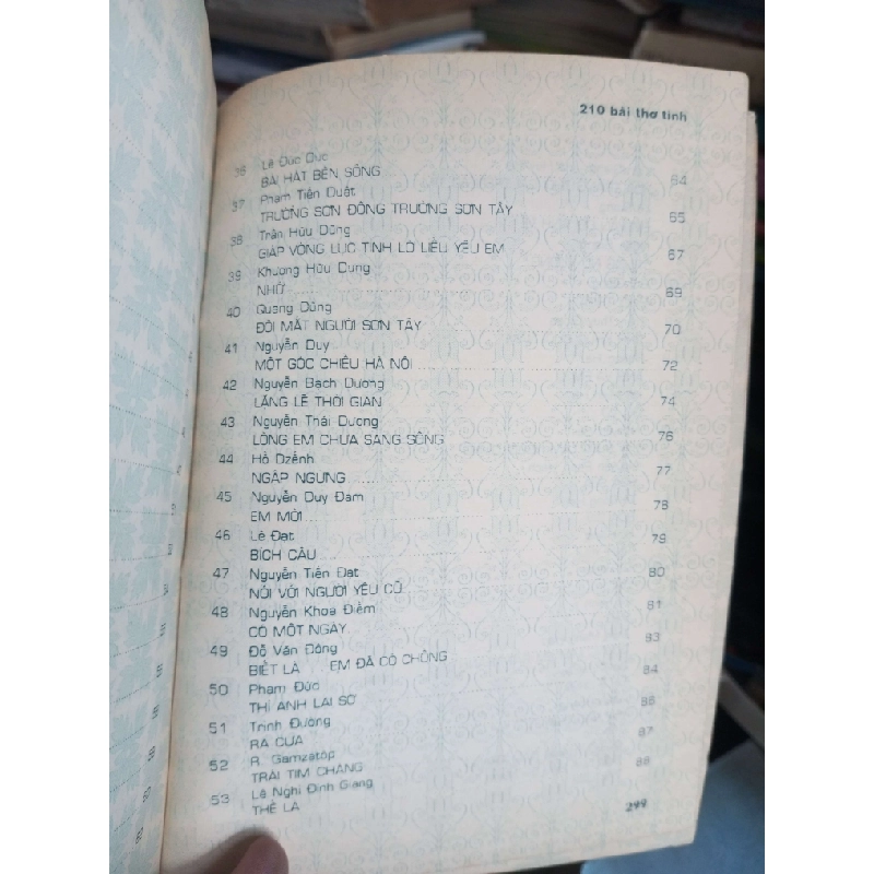 Tuyển tập 210 bài thơ tình hay 1994 mới 80% ố Sách văn học KSX1004 1007892