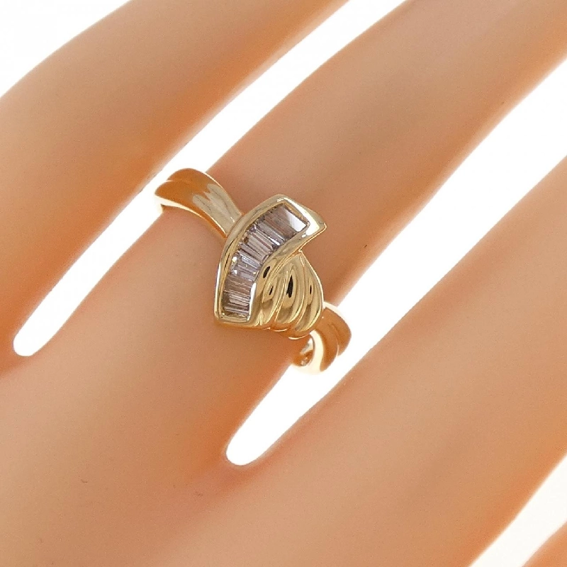 Nhẫn kim cương K18YG 0.25CT 666480