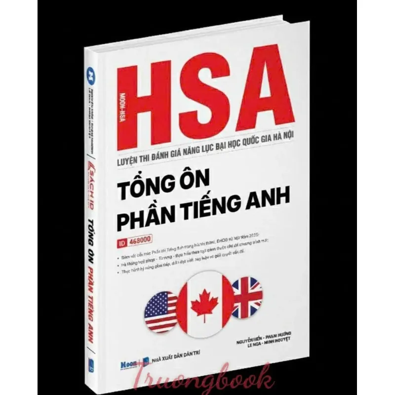 Sách 2026 -  HSA - ĐGNL ĐHQG Hà Nội - Tổng Ôn Phần Tiếng Anh 925891
