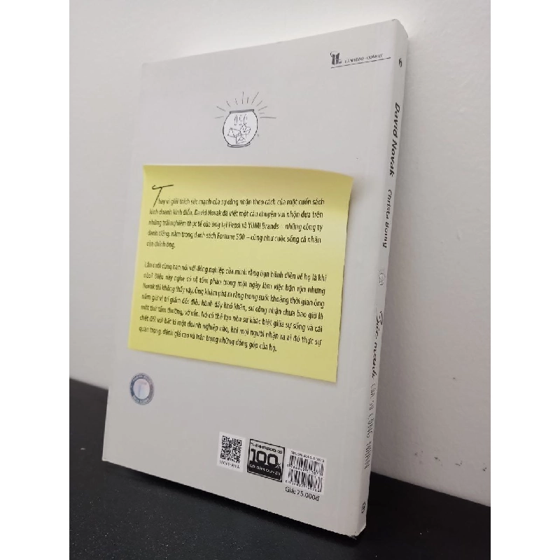 Sức Mạnh Của Sự Công Nhận David Novak, Chirista Bourg New 95% HCM.ASB2702 910959