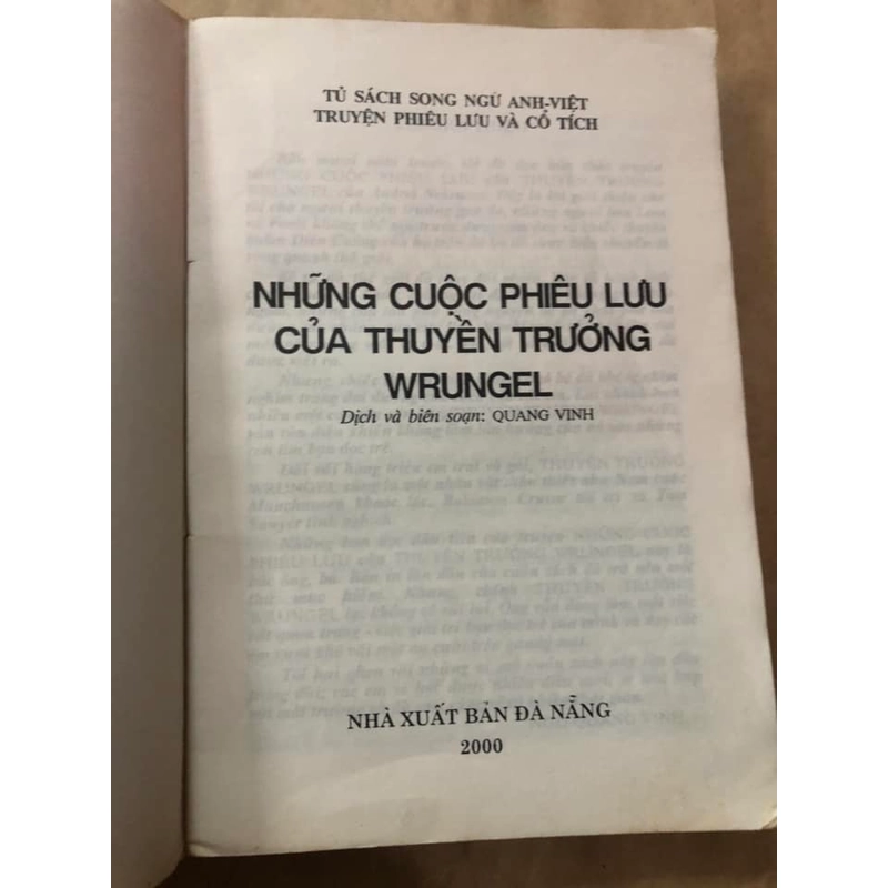 Sách cũ Những cuộc phiêu lưu của thuyền trưởng Wrungel - Song ngữ Anh Việt 305541